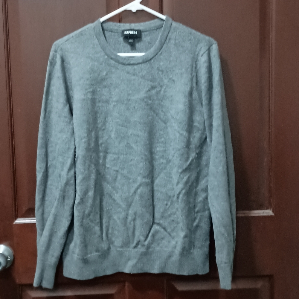 Express Gray Men's Sweater